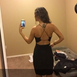 Knee length strappy dress